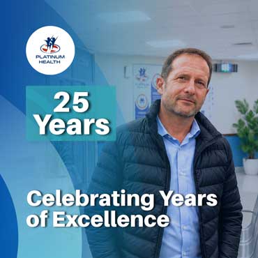 Platinum Health employee celebrating 25 years of service and excellence