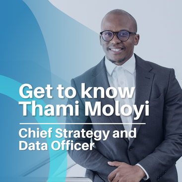 Portrait of Thami Moloyi Chief Strategy and Data Officer at Platinum Health
